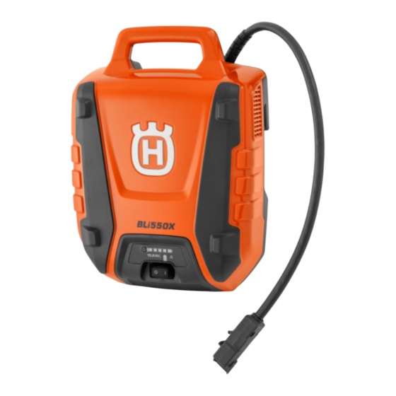 Husqvarna BLi550X Manual De Usuario