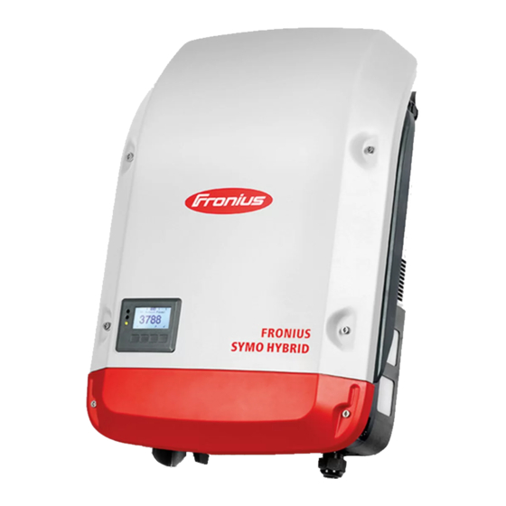 Fronius Symo Hybrid Manual De Instalación