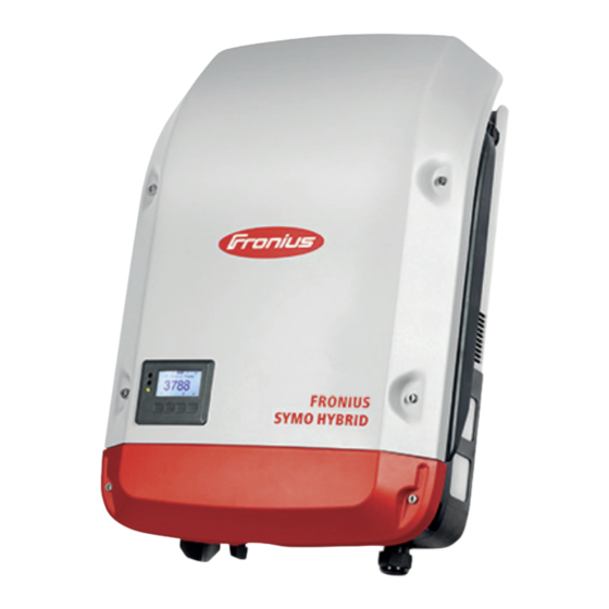 Fronius Symo Hybrid Manual Del Usuario