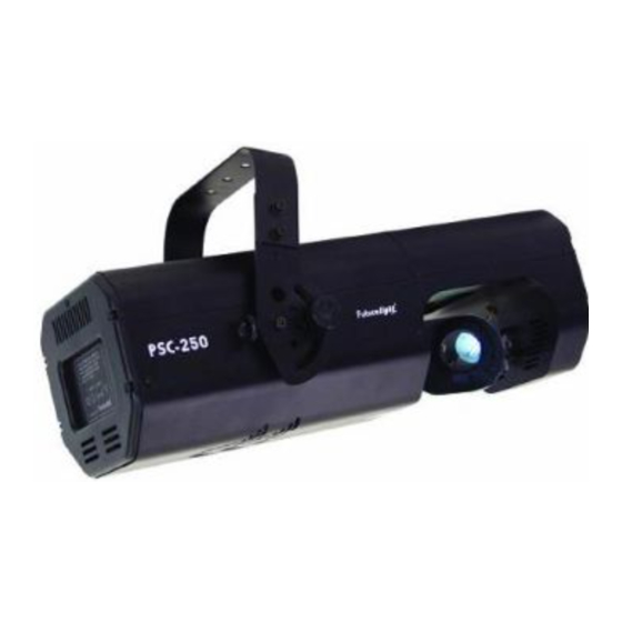 Futurelight PSC-250 DMX-Scanner Manual Del Usuario