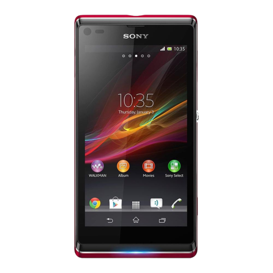 Sony Xperia L C2105 Guia Del Usuario