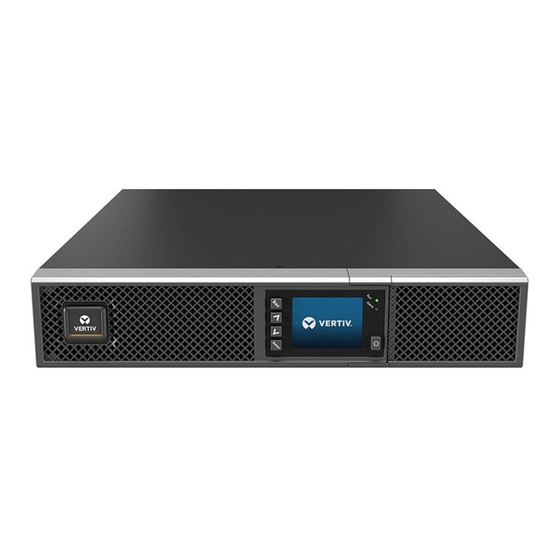 Vertiv LIEBERT GXT5-3KL620RT2UXL Guía De Instalación Rápida