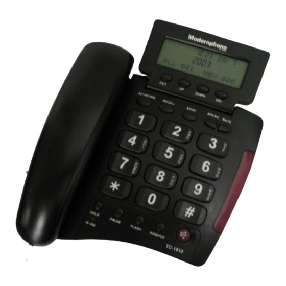 Modernphone TC-1812 Manual De Instrucciones