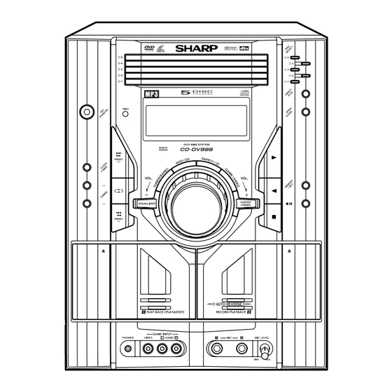 Sharp CD-DV999W Manual De Instrucciones