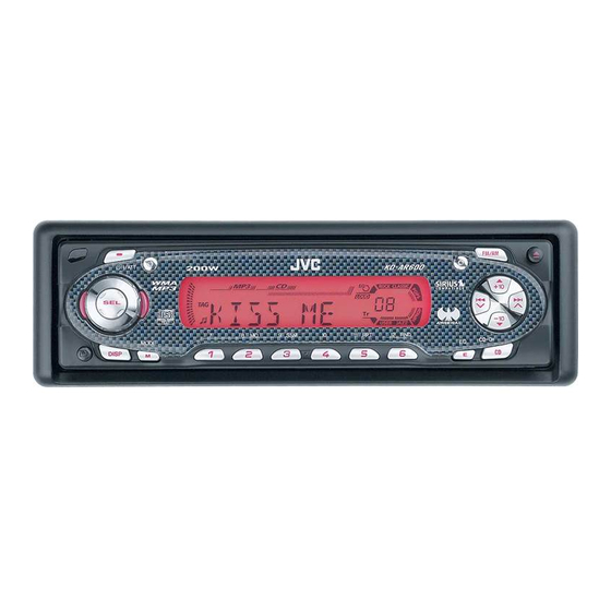 JVC KD-AR600 Manual De Instrucciones