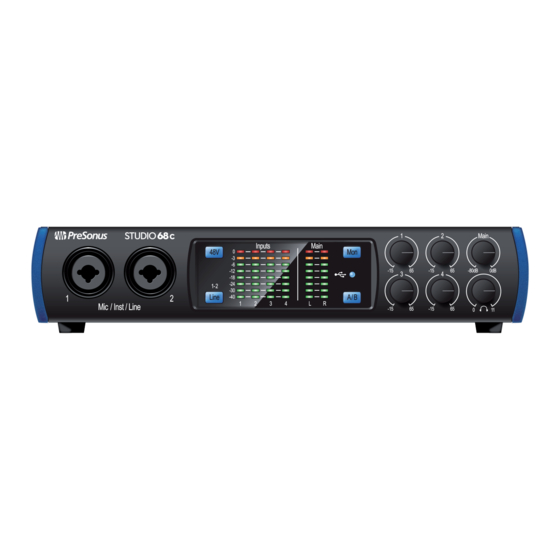 PRESONUS Studio 26c Manual Del Usuario