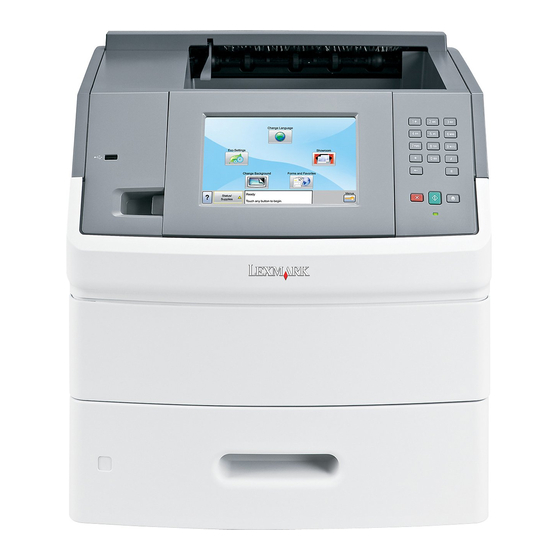 Lexmark T656dne Guia Del Usuario