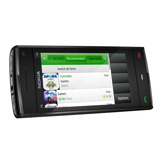 Nokia X6-00 Manual Del Usuario