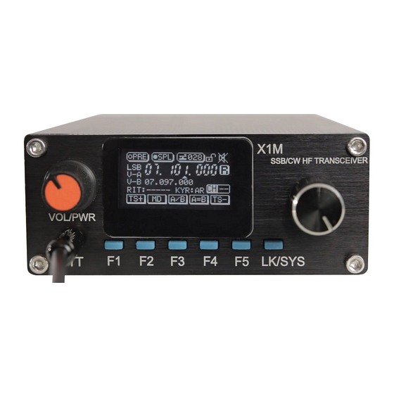 XIEGU X1M Pro Manual De Instrucciones