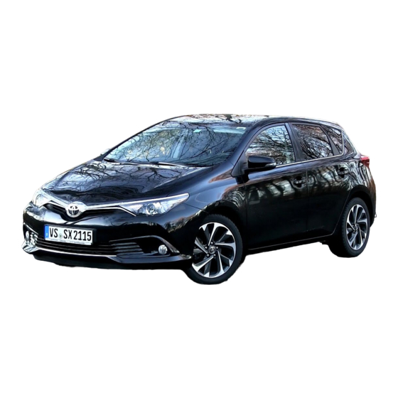 Toyota Auris Manual Del Usuario