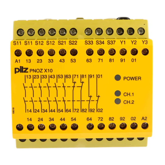 Pilz PNOZ X10 Manual De Instrucciones