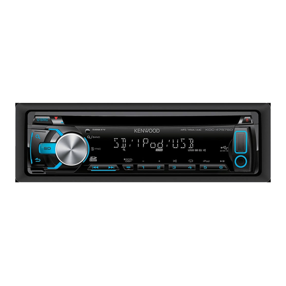 Kenwood KDC-4757SD Manual De Instrucciones