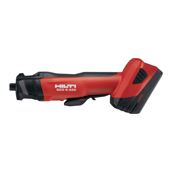 Hilti SCO 6-A22 Manual De Instrucciones