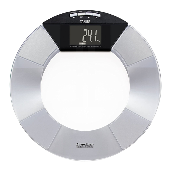 Tanita InnerScan BC-570 Manual De Instrucciones