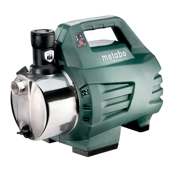 Metabo HWA 3500 Inox Manual Original