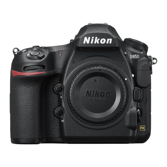 Nikon D850 Manual Del Usuario