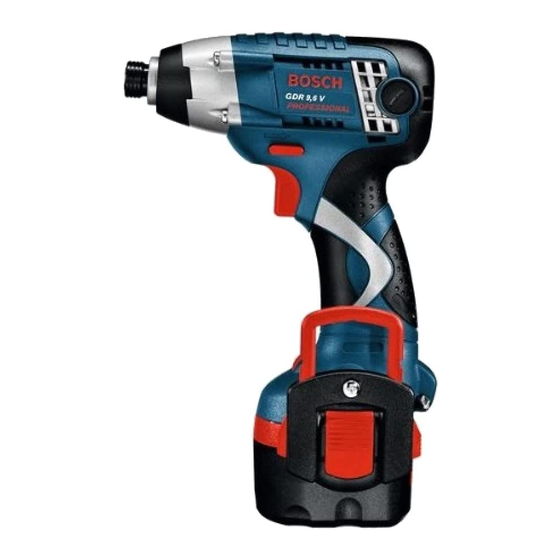 Bosch GDR 9,6 V PROFESSIONAL Manual De Instrucciones