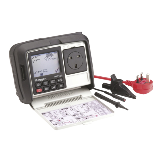 Megger PAT100 Serie Guia De Inicio Rapido