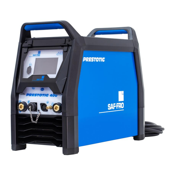 Saf-Fro PRESTOTIG 400 Manual De Instrucciones