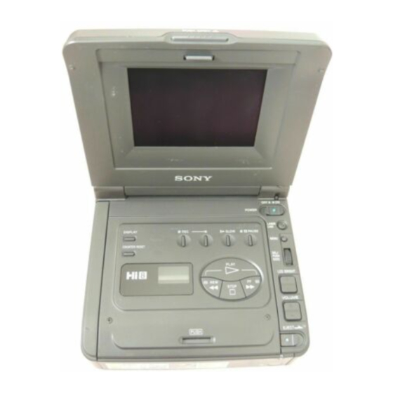 Sony GV-A500E Manual De Instrucciones
