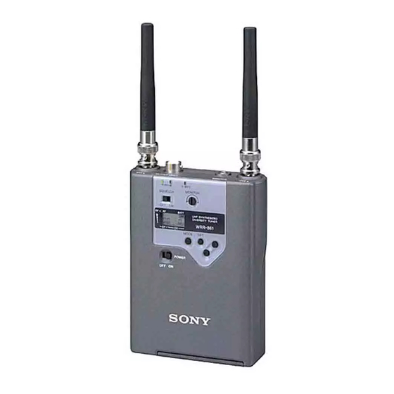 Sony WRR-861A Manual De Instrucciones