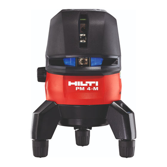 Hilti PM 4-M Manual De Instrucciones