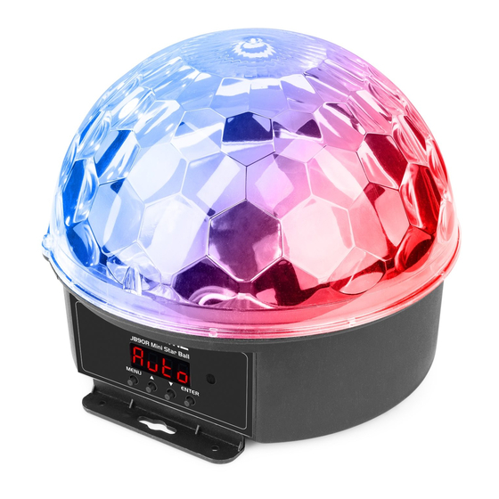 Beamz JB90R MINI STAR BALL Manual Del Usuario