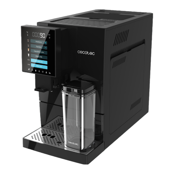 cecotec CUMBIA CREMMAET COMPACTCCINO BLACK Manual De Instrucciones