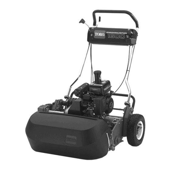 Toro Greensmaster 1600 Manuales