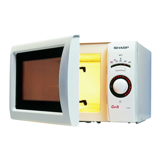 Sharp R-613 Manual De Instrucciones Y Recetario