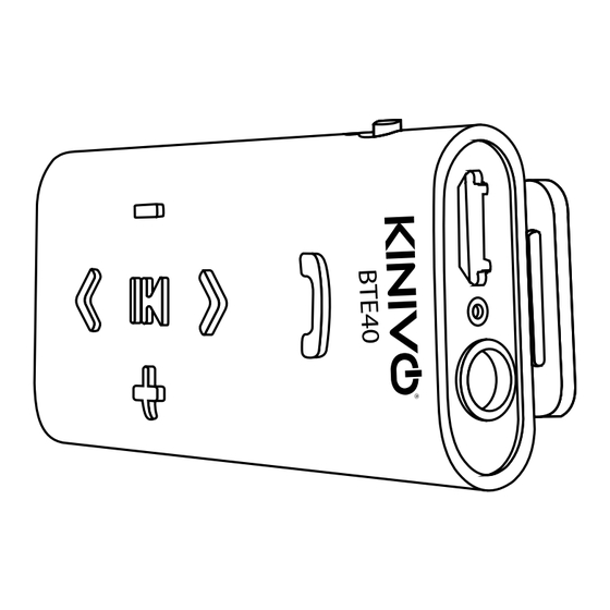 Kinivo BTE40 Manual Del Usuario