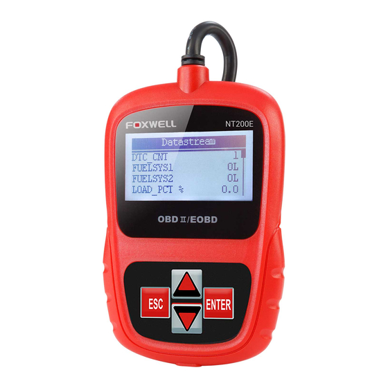 Foxwell NT200E Guía Rápida