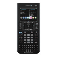 Texas Instruments TI-Nspire CX CAS Guía De Referencia