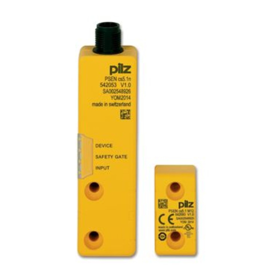 Pilz PSEN cs6.11 M12/8 Manual De Instrucciones