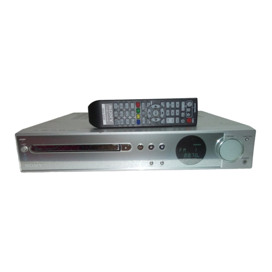Sony DAV-SA30 Manual De Instrucciones
