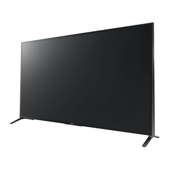 Sony Bravia KDL-70W850B Manual De Instrucciones