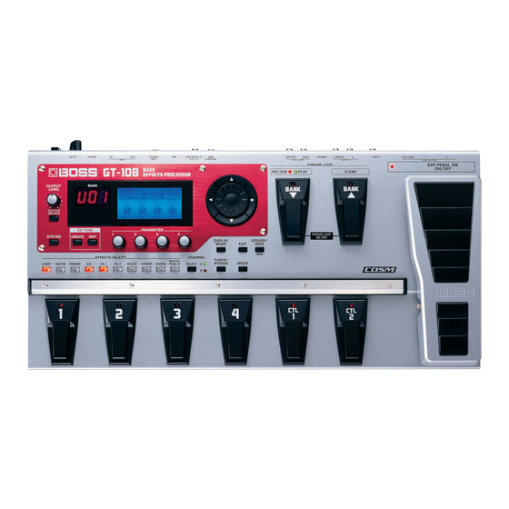 Boss GT-10B Manual Del Usuario