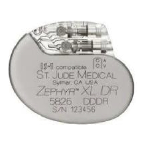 St. Jude Medical Zephyr DR 5826 Manual