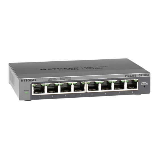 NETGEAR BUSINESS PLUS SWITCH GS108Ev3 Guia De Instalacion