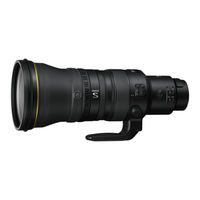 Nikon AF-S NIKKOR 400mm f/2.8 ED VR Manual Del Usuario