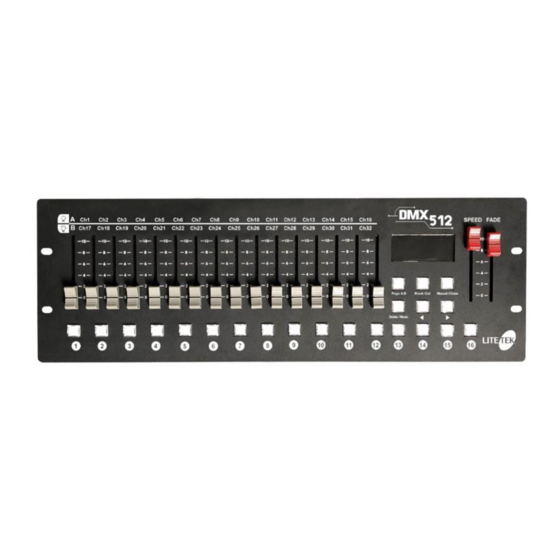 Lite Tek DMX 512 Manual De Usuario