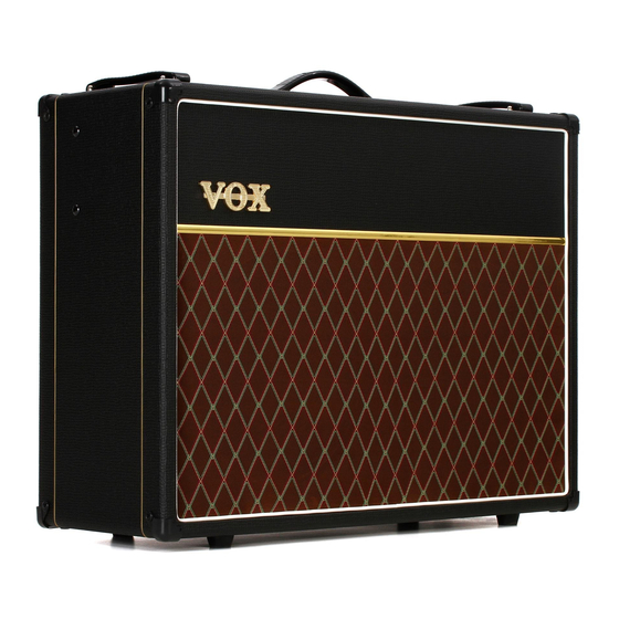 Vox AC30C2X Manual De Usuario