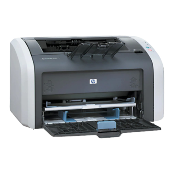 HP LaserJet 1010 Serie Manual Del Usuario