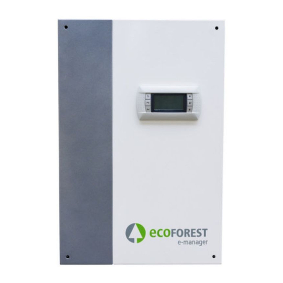 ECOFOREST ecoSMART e-manager Manual Instalador