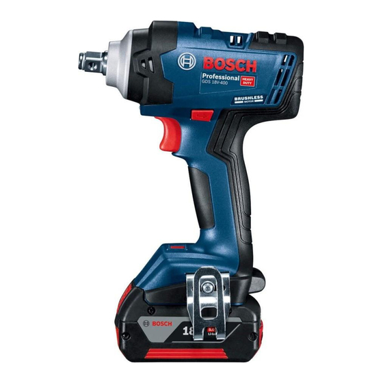 Bosch GDS 18V-400 Professional Manuales