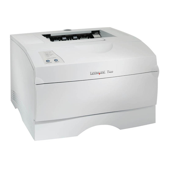 Lexmark T420 Referencia Del Usuario