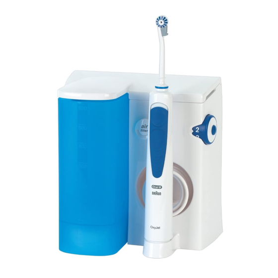 Braun Oral-B ProfessionalCare OxyJet Manual Del Usuario