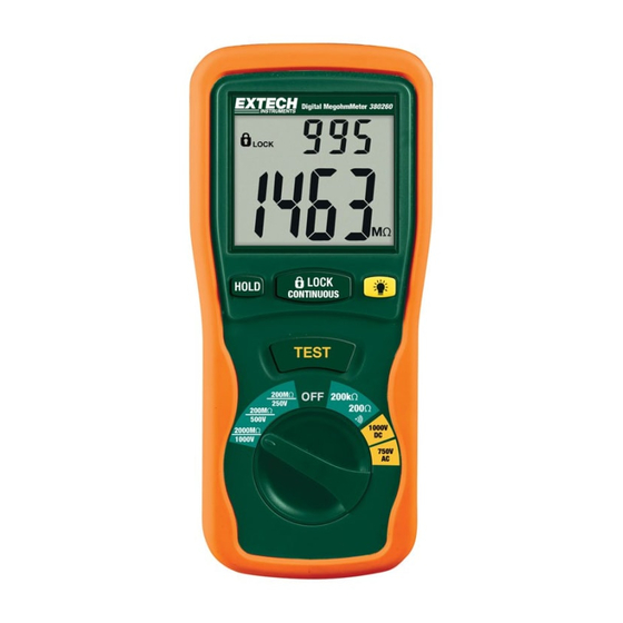 Extech Instruments 380260 Guia Del Usuario