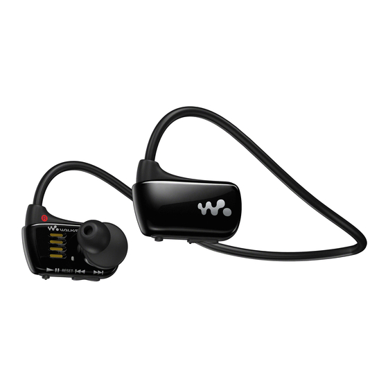 Sony WALKMAN NWZ-W273 Guia De Ayuda