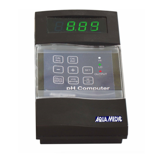 Aqua Medic pH computer Manuales